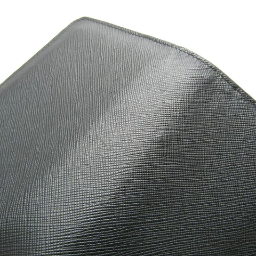 Prada Vintage Pre-owned Leather wallets Black Heren