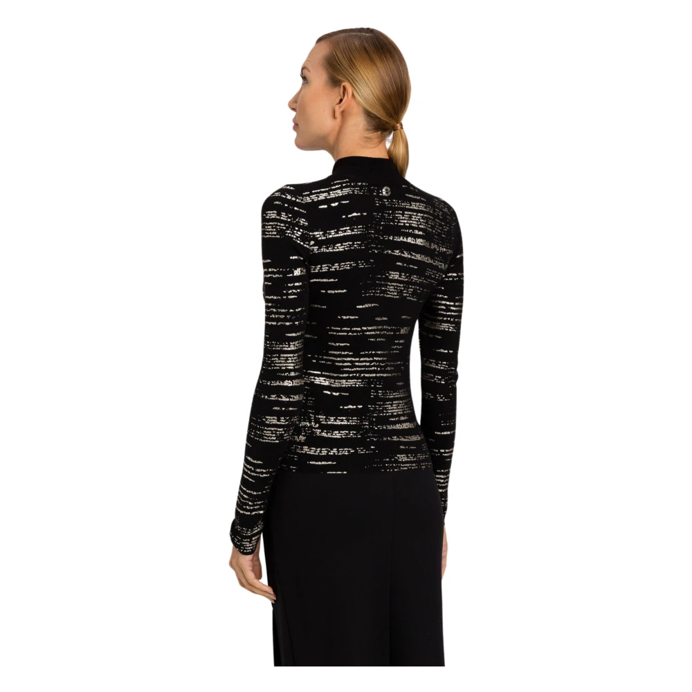 Twinset Metallic Squiling Woltrui Black Dames