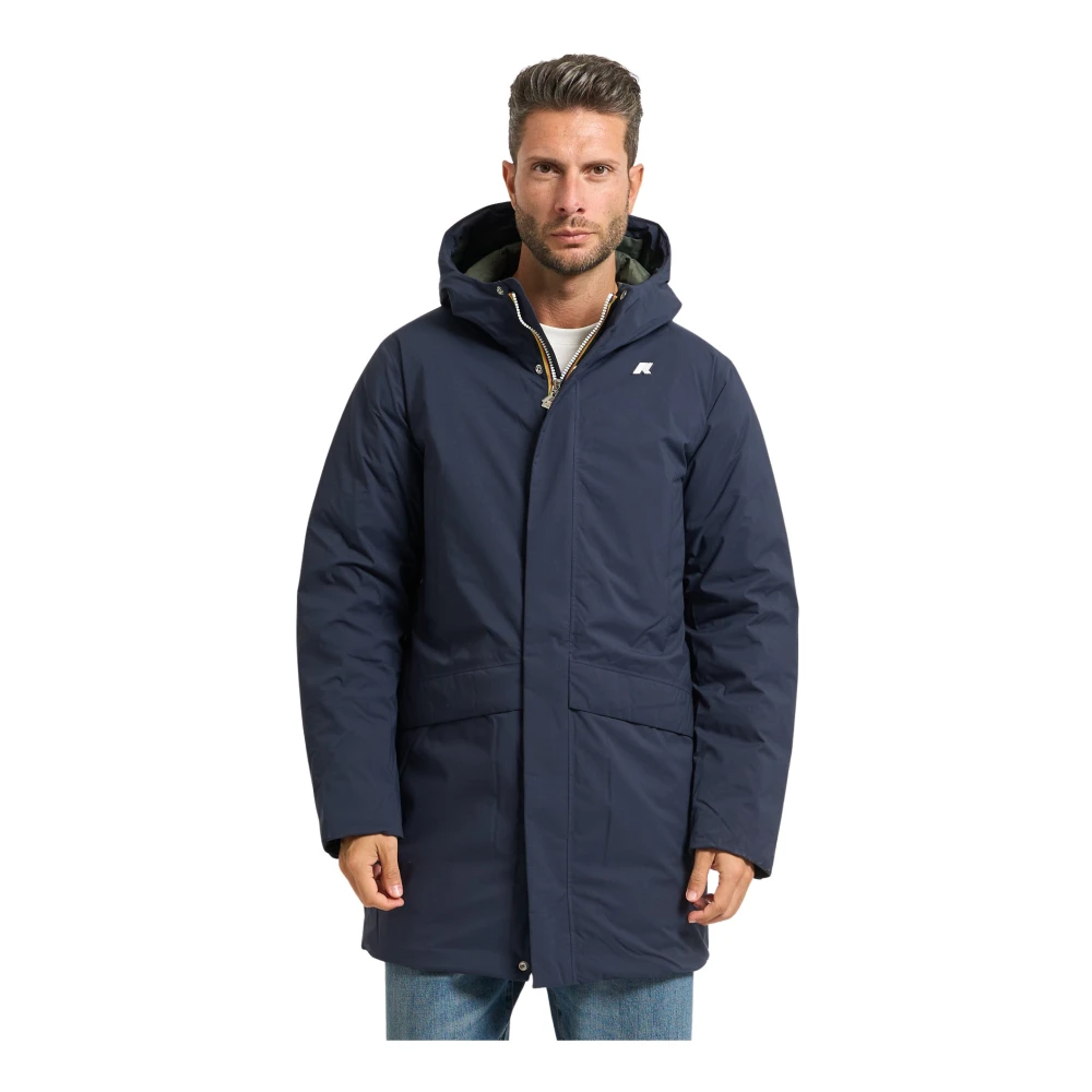 K-Way Uomo Blu Giacche, S, New,