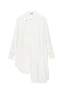 Tuxedo Drape Dress