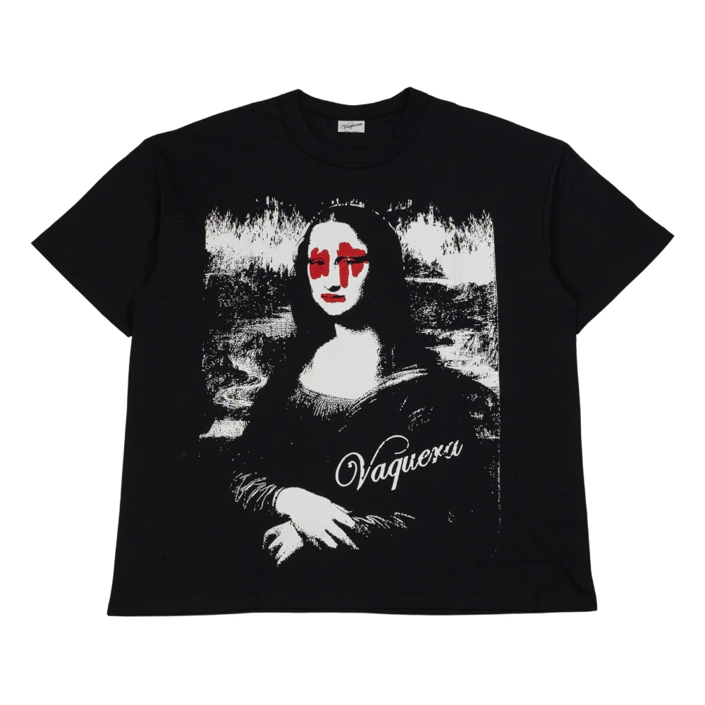 Vaquera Mona Lisa Diamond Grafische Tee Black Dames