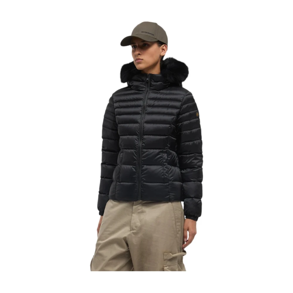 RefrigiWear Stijlvolle Winterjas Black Dames