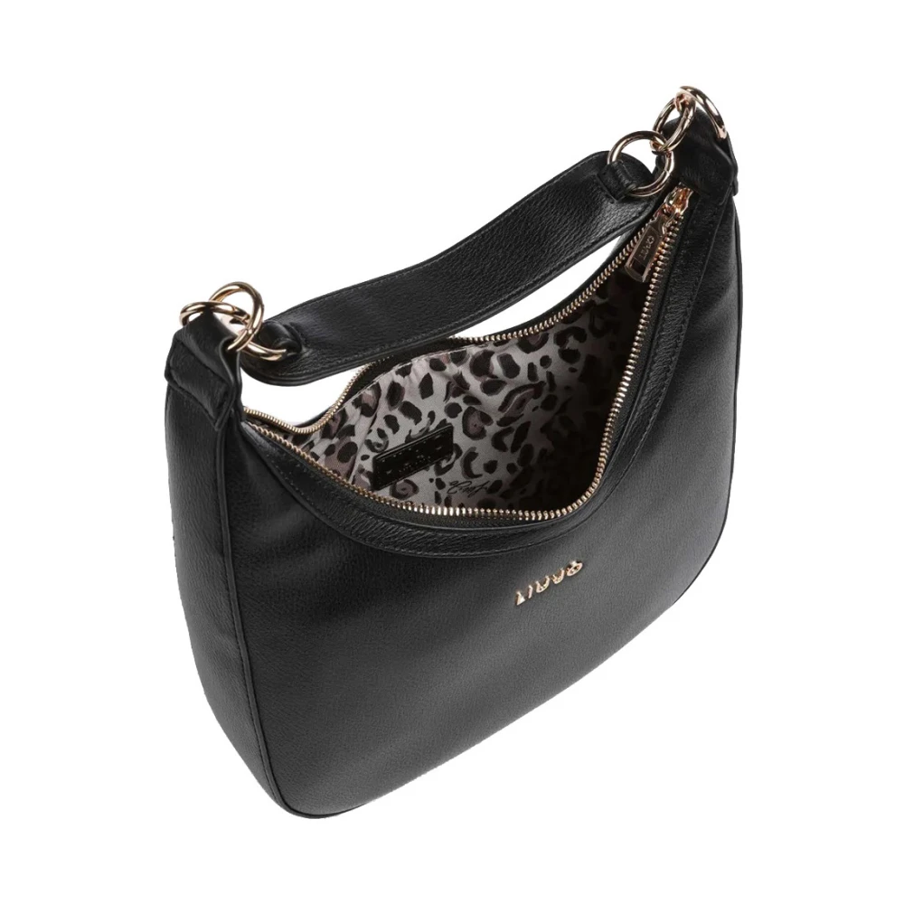 Liu Jo Elegante Zwarte Schoudertas Black Dames