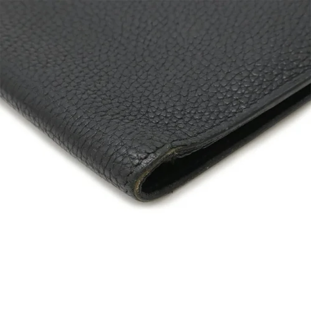 Hermès Vintage Pre-owned Leather wallets Black Dames