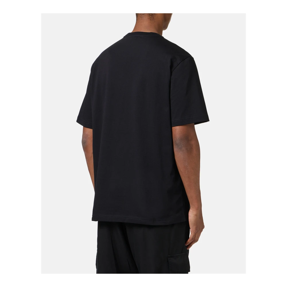 Iceberg Zwart T-shirt met norHeren pasvorm en SpongeBob-print Black Heren
