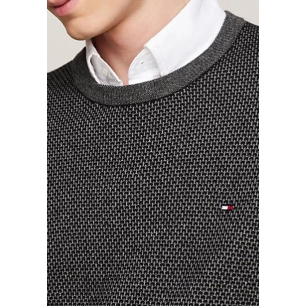 Tommy Hilfiger Pima Biologisch Katoen Kasjmier Sweater Black Heren