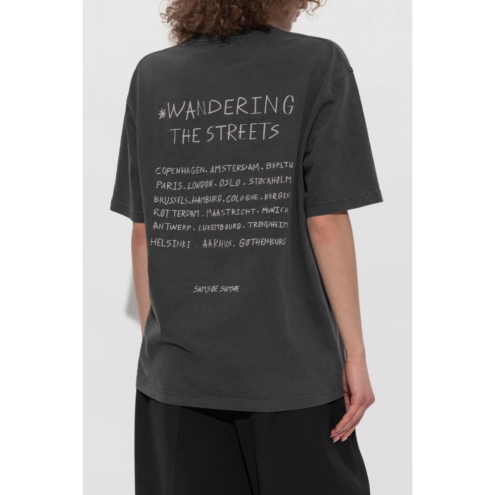 Samsøe Sawandering T-Shirt Gray Dames