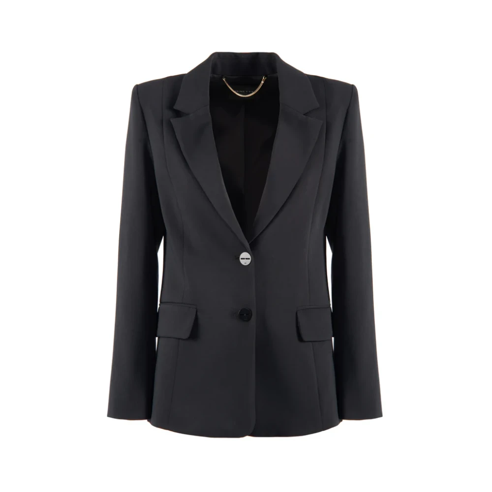 Nenette Zwarte double-breasted blazer Black Dames
