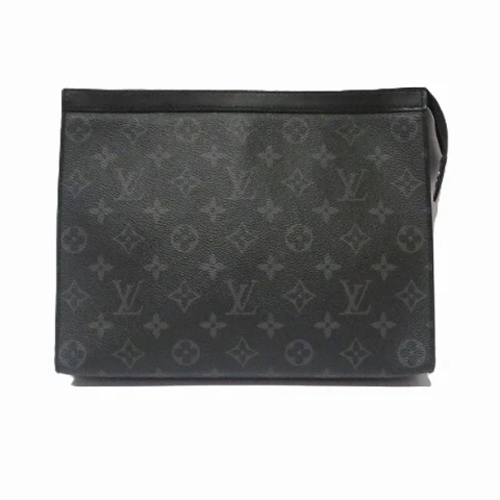 Louis Vuitton Vintage Pre-owned Canvas clutches Black Heren