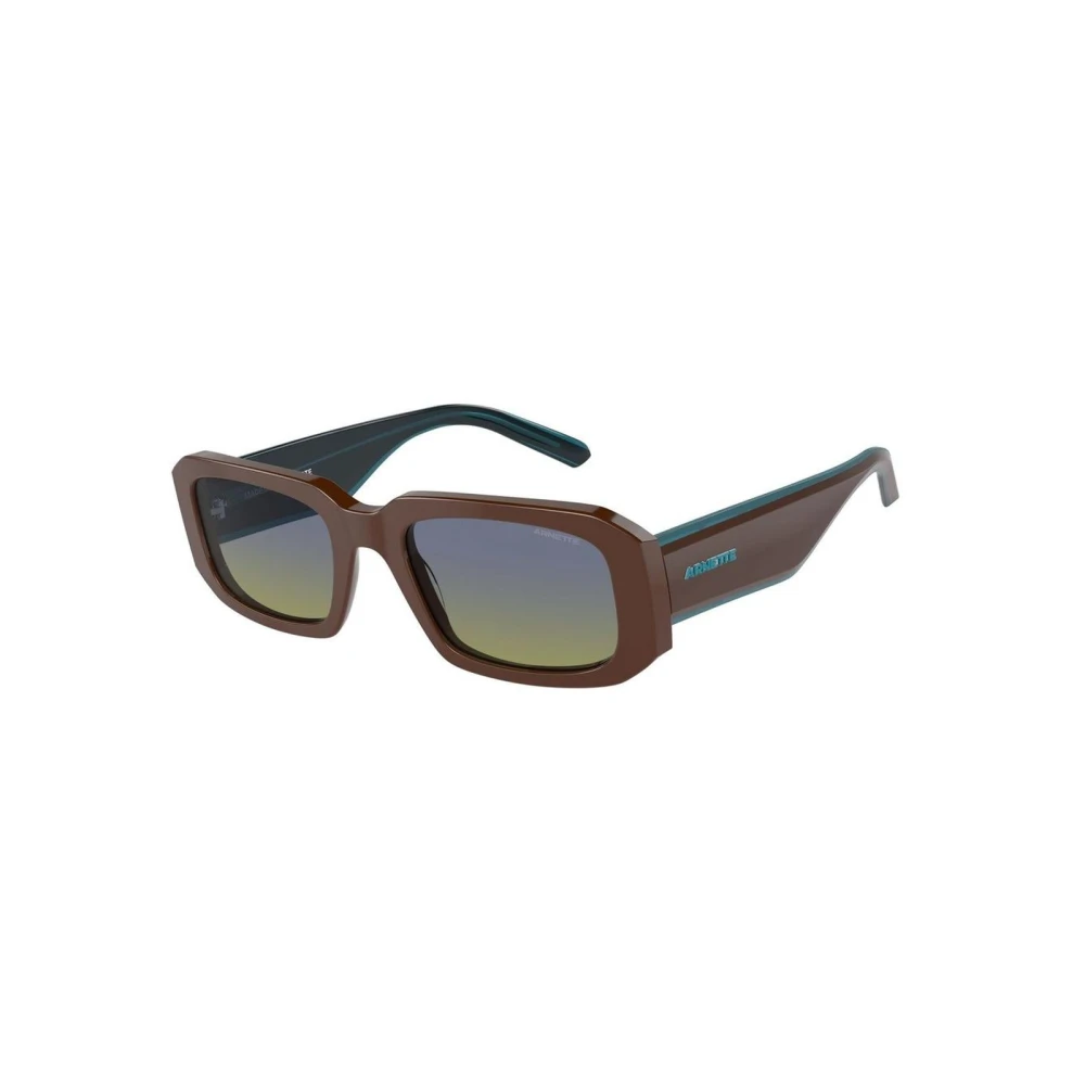Arnette Unisex Brown Resin Frame Sunglasses With Uv Protection