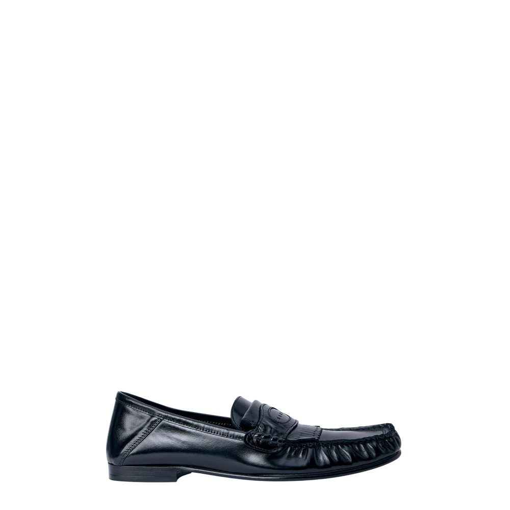 Marni Men's Black Loafers, 7 Uk, Leather Penny Loafers