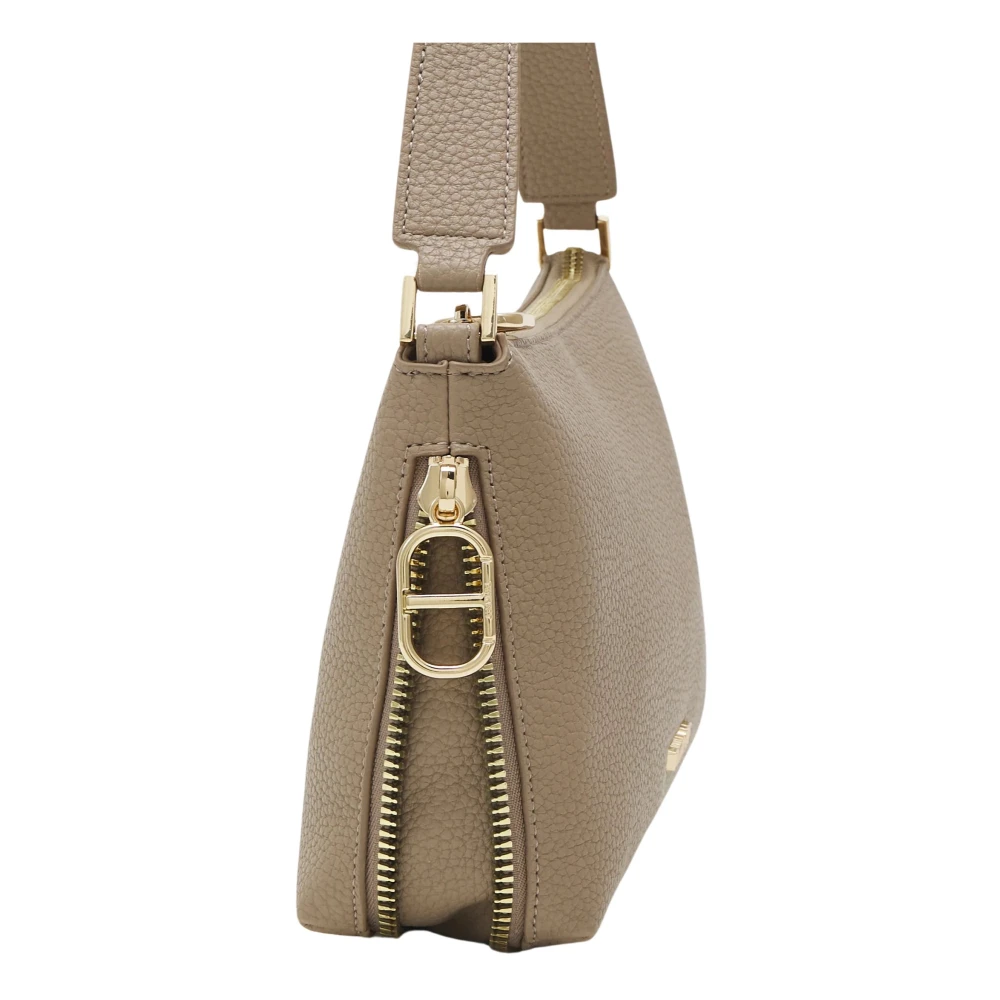 Twinset Grijze Schoudertas met Ritssluiting Gray Dames