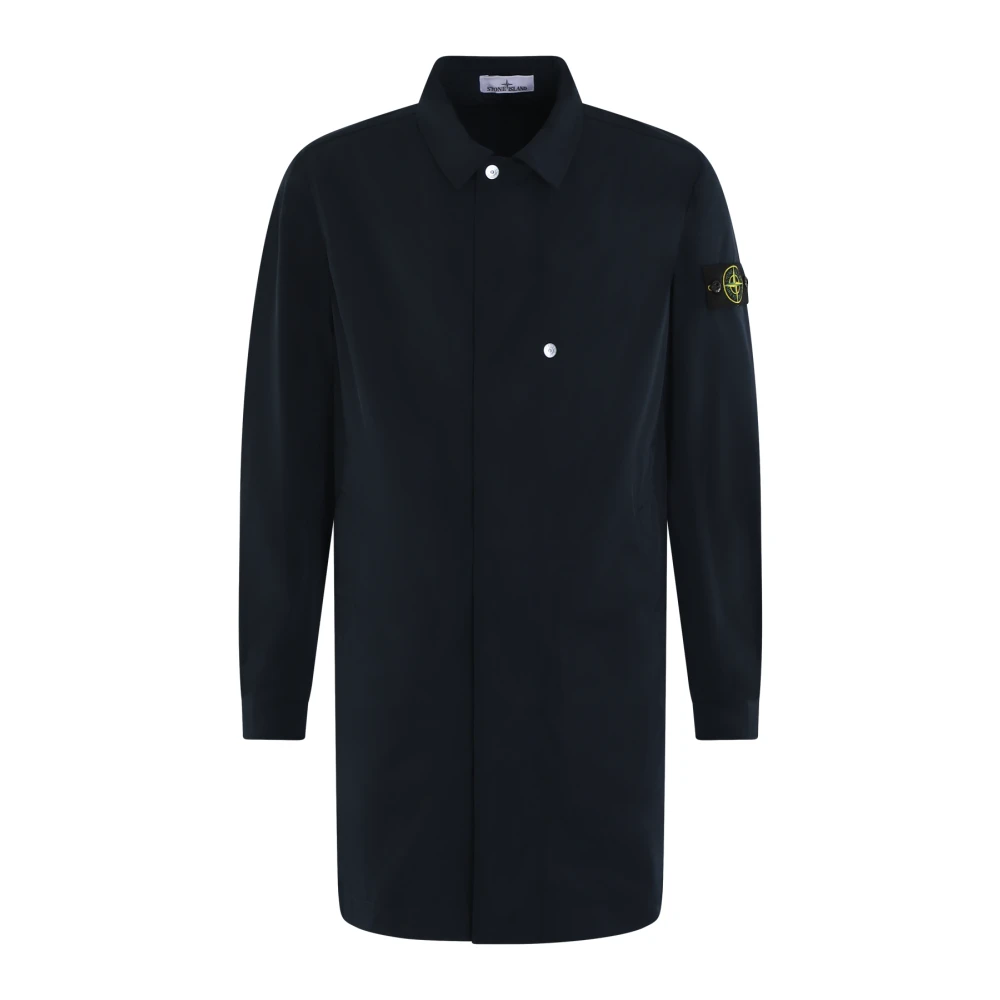 Stone Island Lange Jas voor Heren Blue Heren