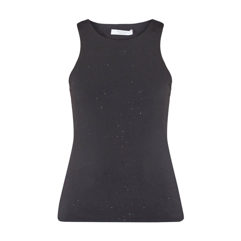 Sisters Point Lange Mouw Top in Goa Stijl Black Dames