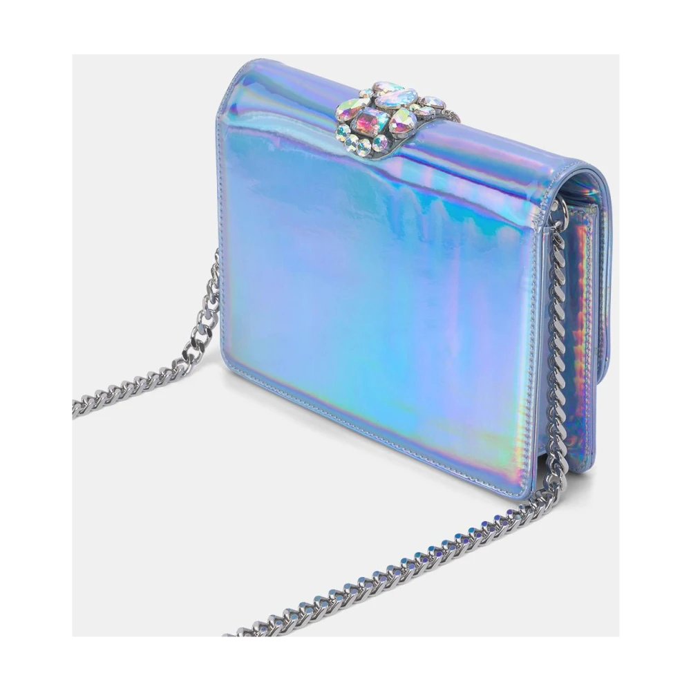 Alma en Pena Schoudertas met ketting en juweeldetail Blue Dames