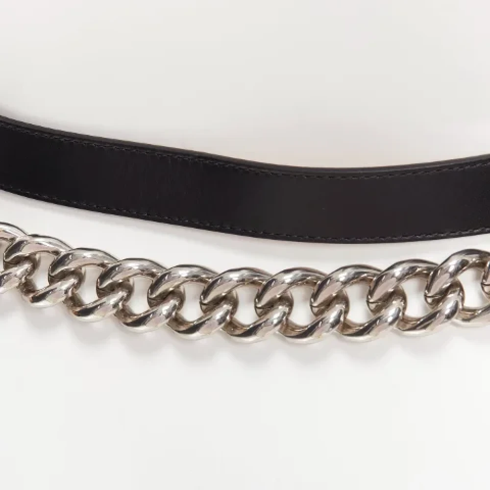 Alexander McQueen Pre-owned Leather belts Black Dames
