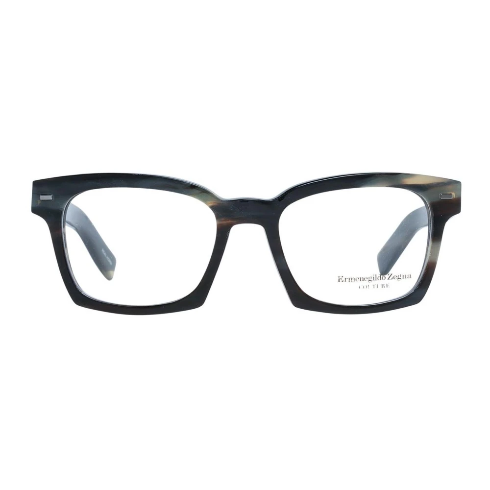 Ermenegildo Zegna Groene Hoorn Trapezium Optische Monturen Green Heren