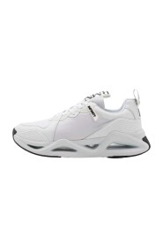 Lave Mesh Panel Sneakers - Størrelse 10, Hvid