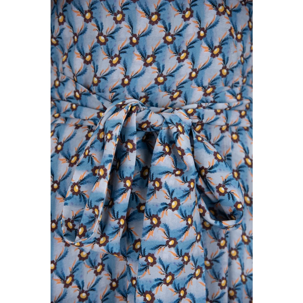 ETRO Bloemenprint lange mouw jurk Multicolor Dames