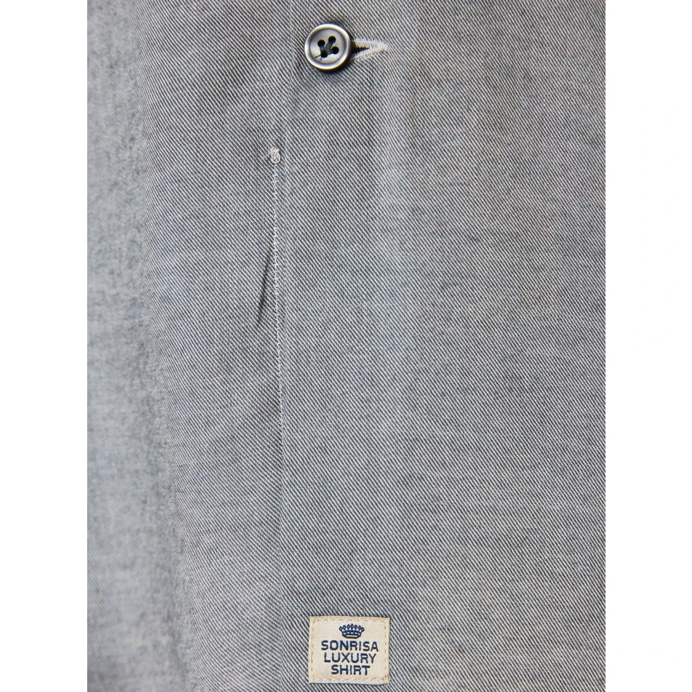 Sonrisa Lyocell Wol Shirt Gray Heren