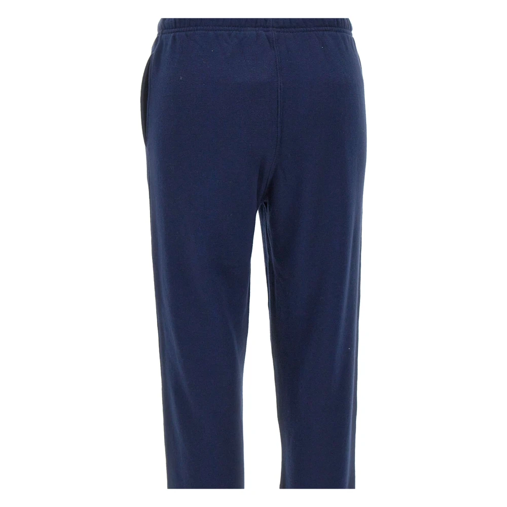 Polo Ralph Lauren Blauwe Katoenen Jogger met Rood Logo Blue Dames
