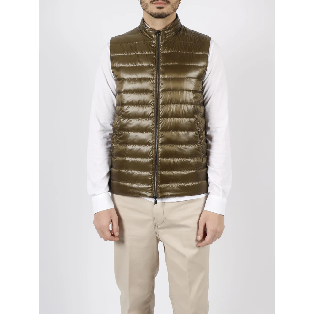 Herno Reversibele Tweed-Weste Brown Heren
