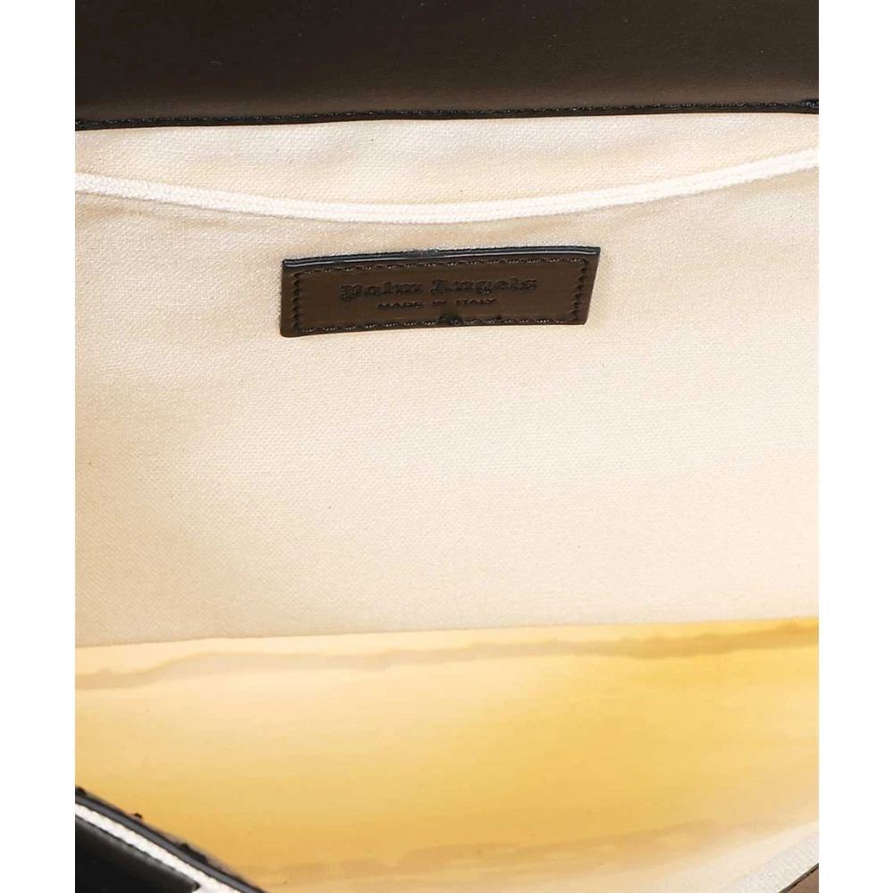 Palm Angels Logo Detail Tote Tas Beige Heren
