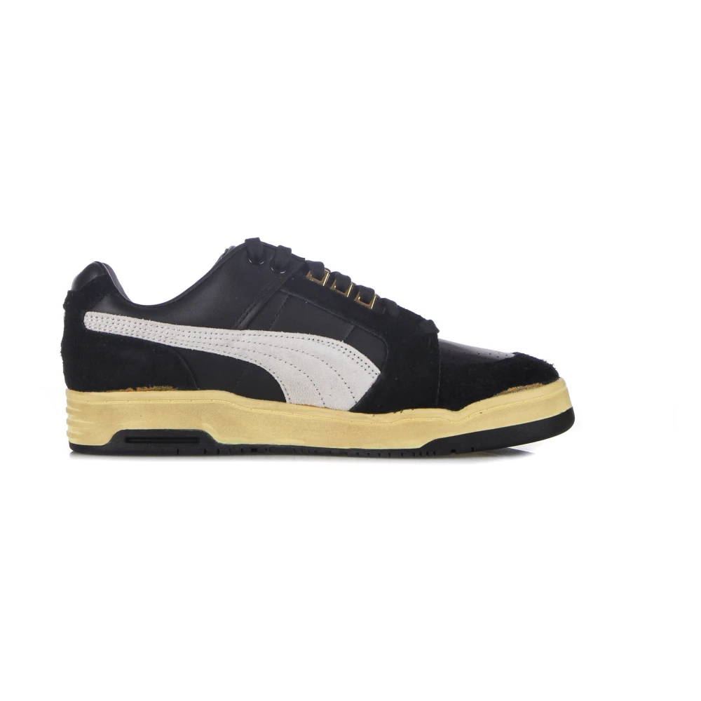 Puma Vintage Stijl Lage Sneaker Heren Schoenen Zwart