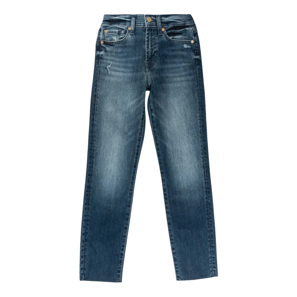 7 For All kind Slim Fit Denim Enkel Jeans Blue
