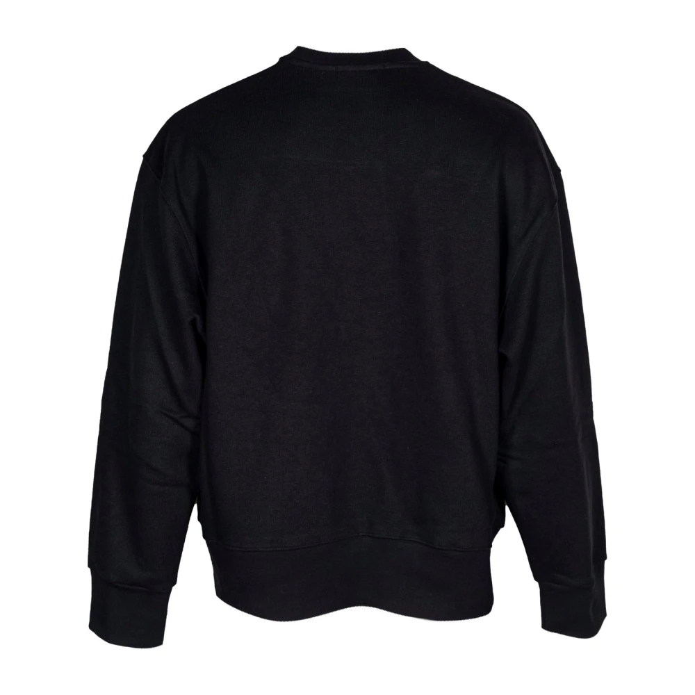 Laneus Stijlvolle Crewneck Sweatshirt. Lange Mouw. Gemaakt in Italië Black Heren