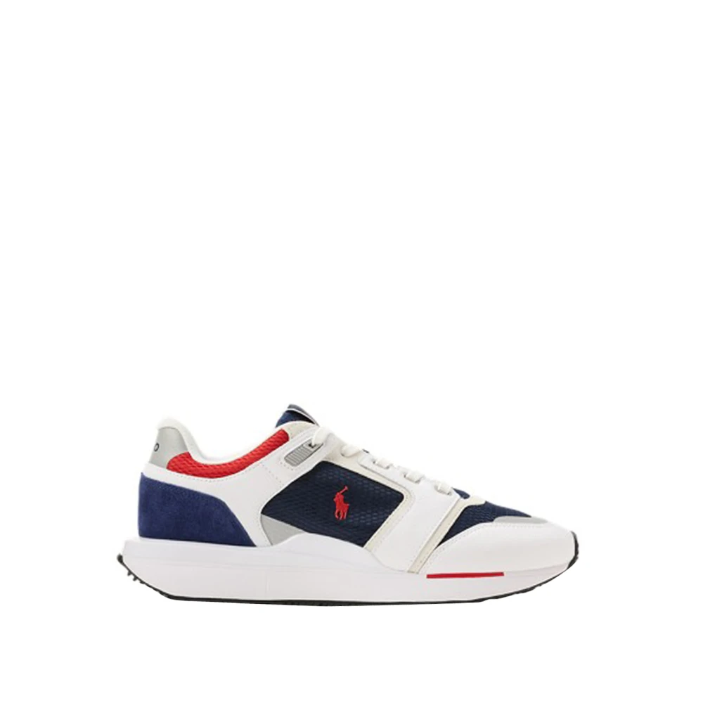 Ralph Lauren Train 89 V2 Suede-Paneled Sneaker Heren Schoenen Wit