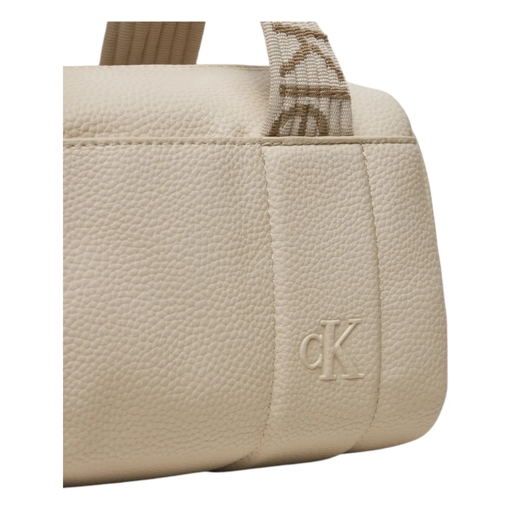 Calvin Klein Jeans Beige Rits Tas met Zakken Beige Dames