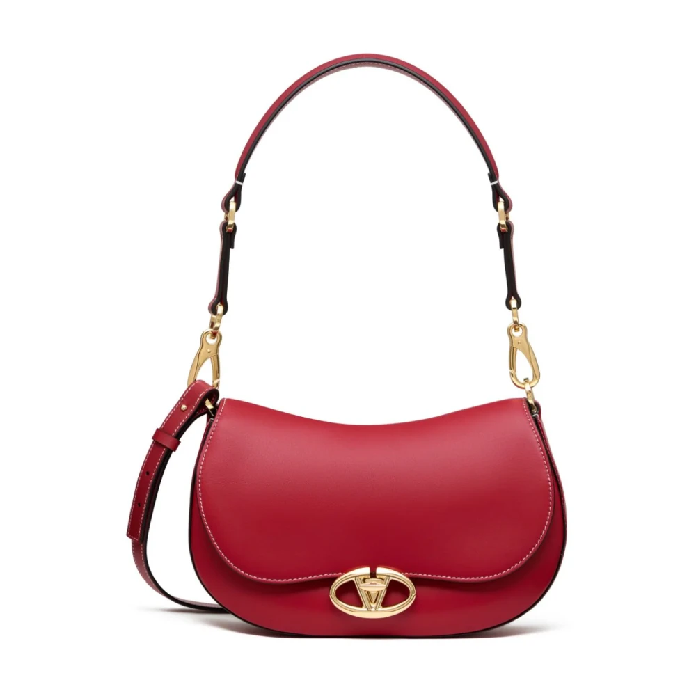 Valentino Garavani Rode VLogo Signature Leren Tas Red Dames