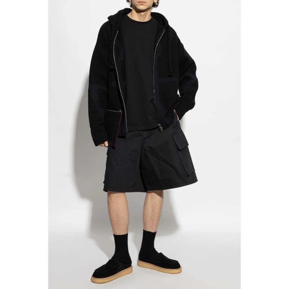 JW Anderson Denim shorts Black Heren