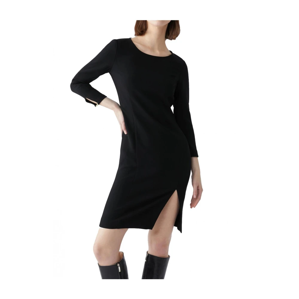 Pennyblack Korte Polyester Jurk met Split Black Dames
