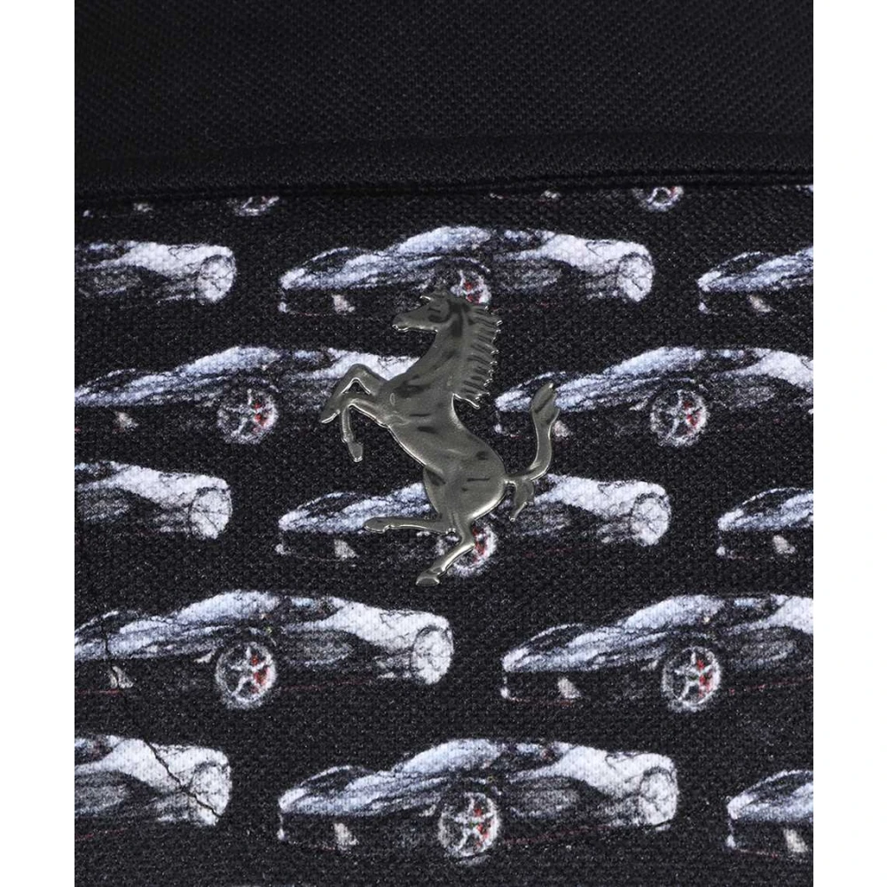 Ferrari Gestreept Stretch Katoenen Poloshirt Multicolor Heren