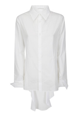 white-asymmetric-shoulder-cut-shirt