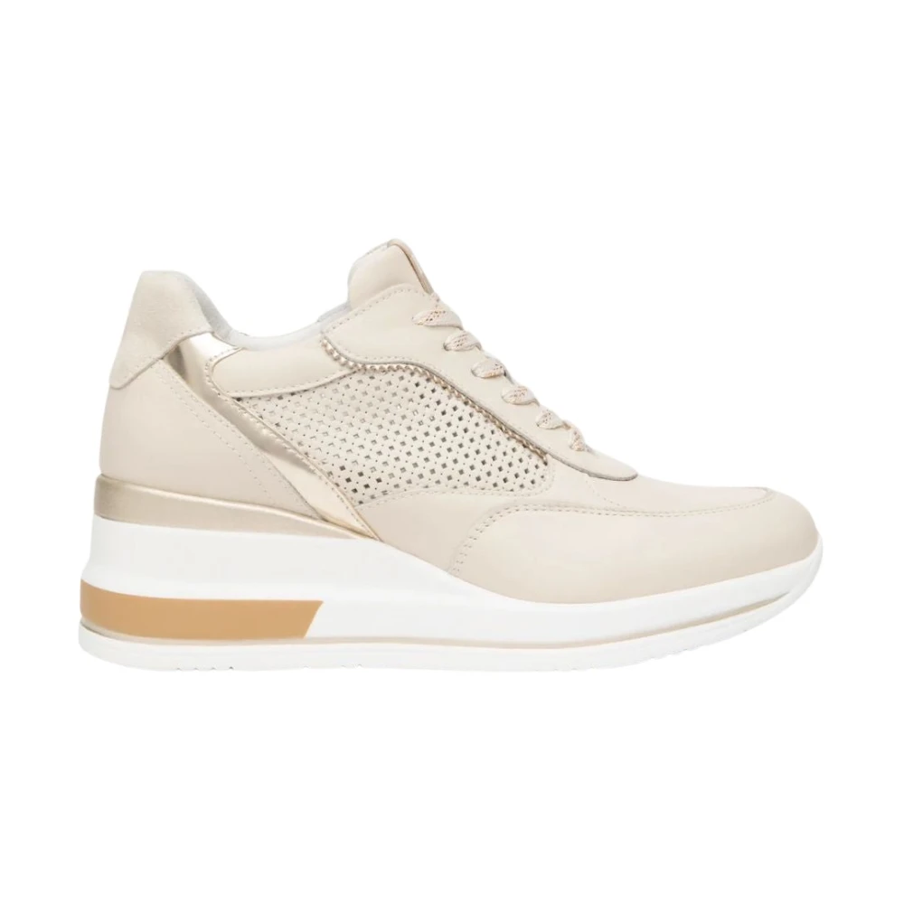 Nerogiardini Sneakers Dames Schoenen Beige