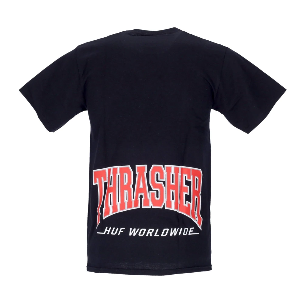HUF Zwarte Thrasher Heren Tee Black Heren