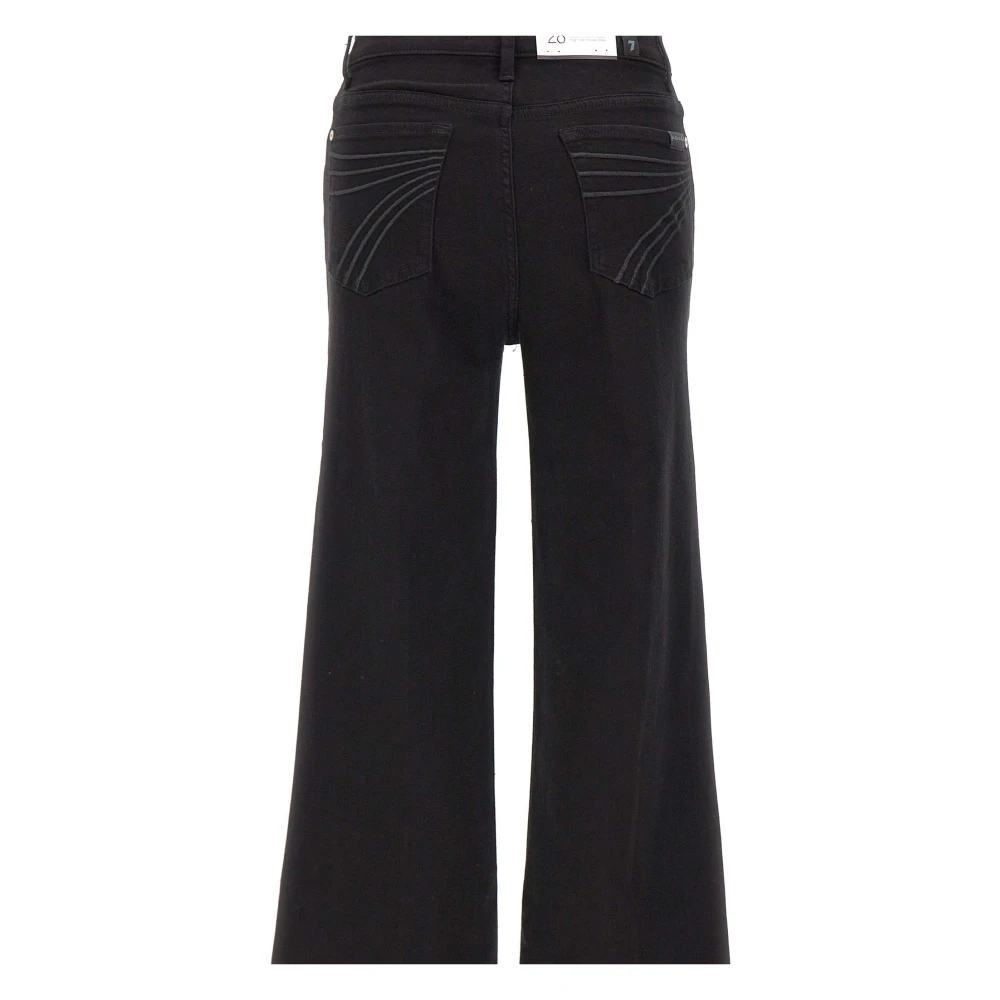7 For All Mankind Jeans Flare Black Dames