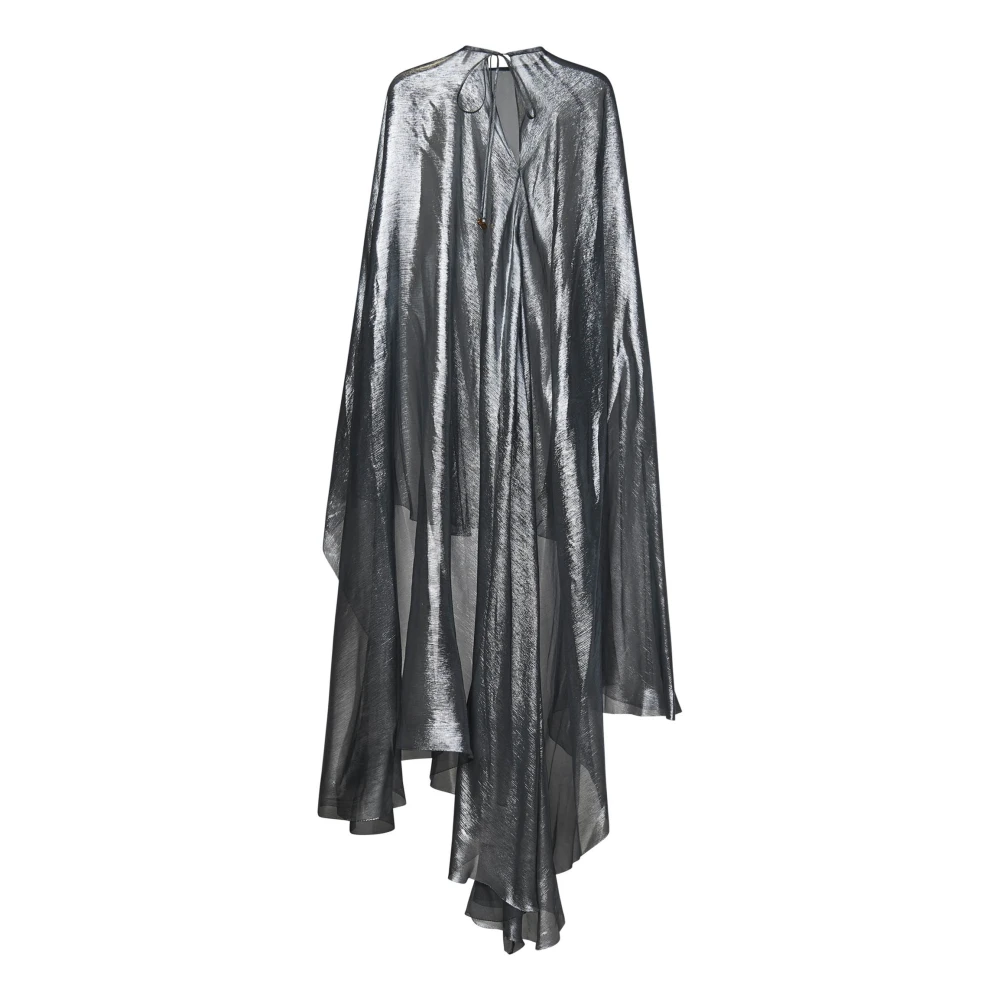 Maria Lucia Hohan Bos Zijde Asymmetrische Zoom Jas Gray Dames