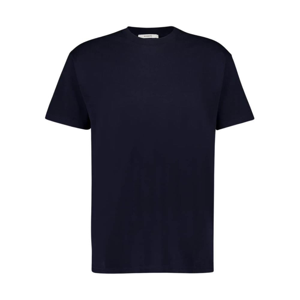 Givenchy Men's Blue T-Shirts, L, Logo Cotton T-Shirt