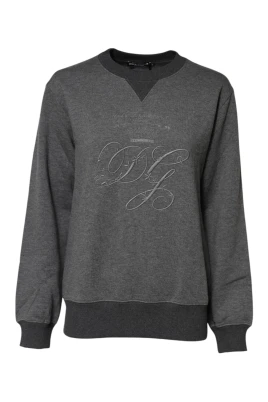 Grå DG Logo Broderad Pullover Tröja