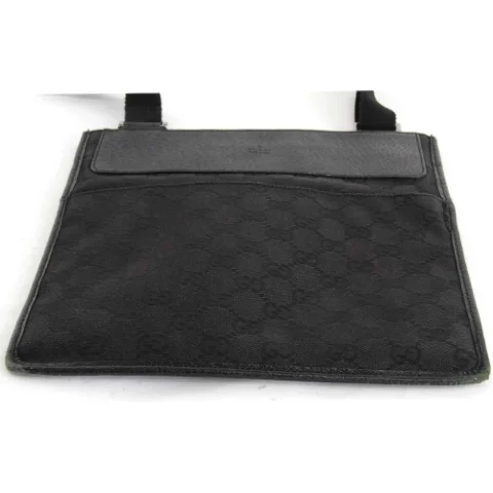 Gucci Vintage Pre-owned Canvas shoulder-bags Black Dames