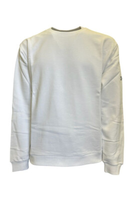 essentials-sweat-shirt-en-coton-col-rond-blanc