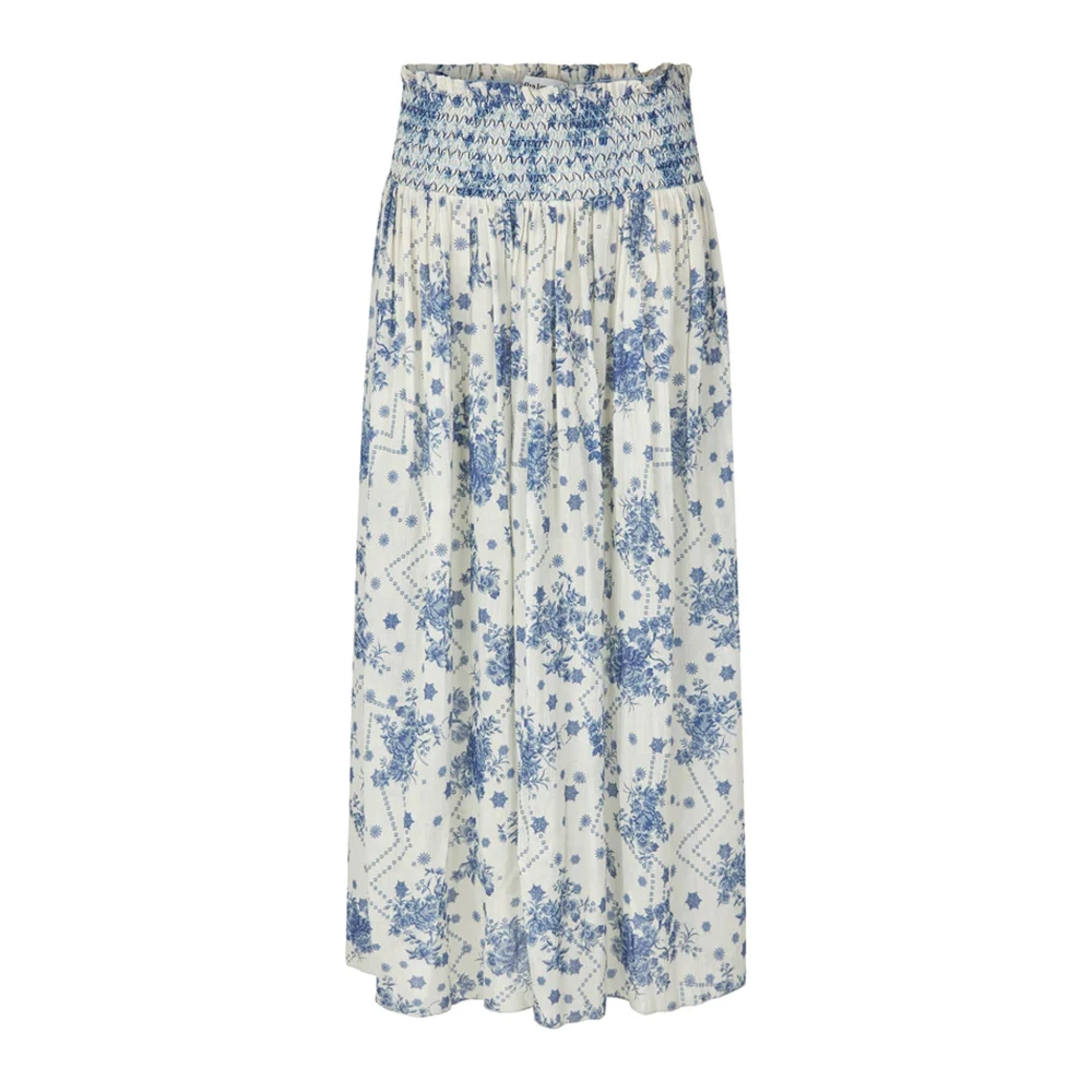 Lollys Laundry Women's Dark/Blue Smock Waist Maxi Skirt