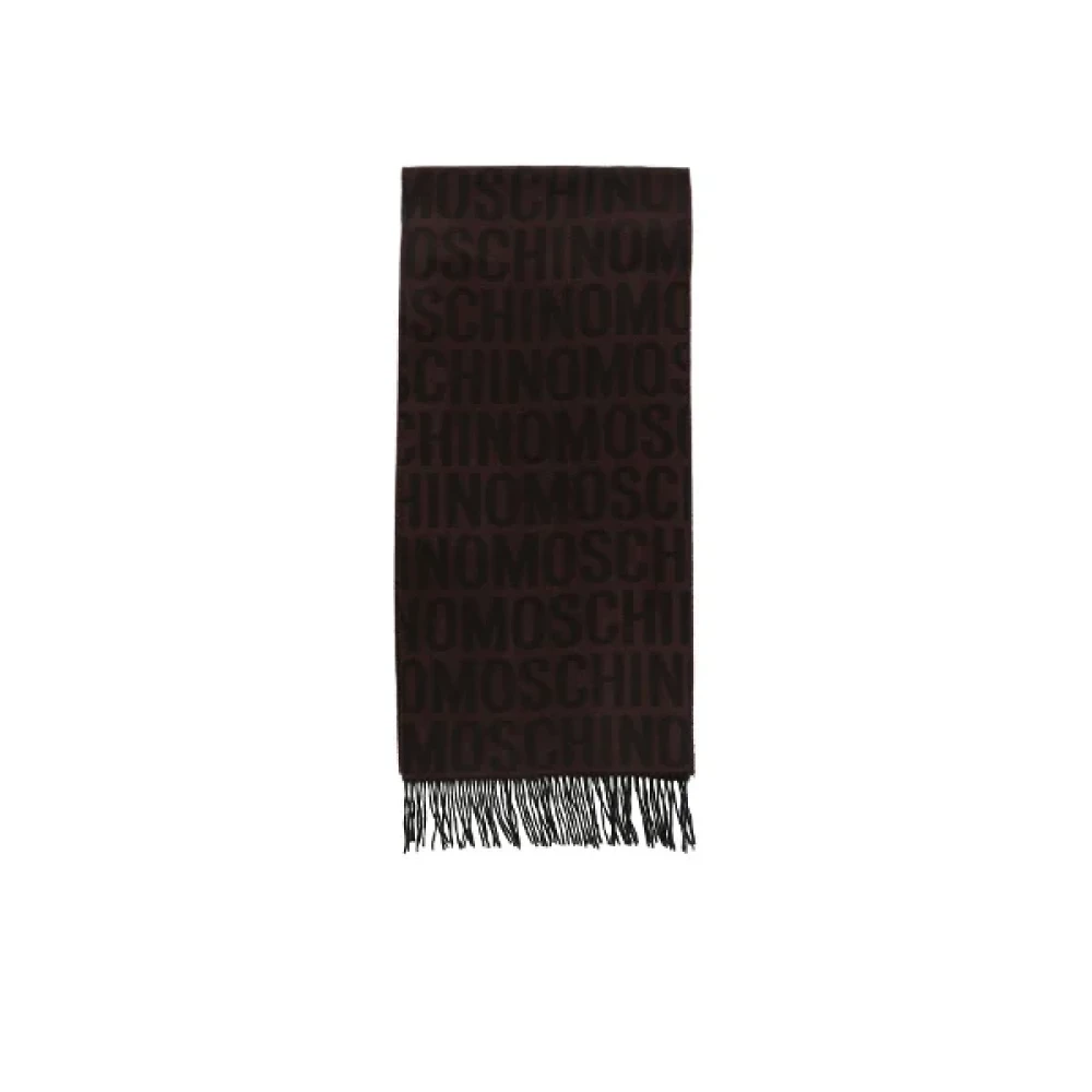 Moschino Pre-Owned Pre-owned Wool scarves Brown Heren