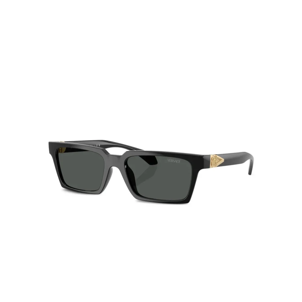 Versace Men's Black Square Sunglasses - Sunglasses - 55 Mm- Accessories