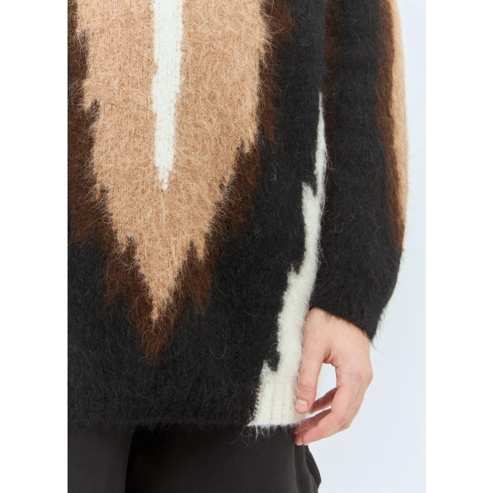 Walter Van Beirendonck Gezellige Wollen Trui Brown Heren
