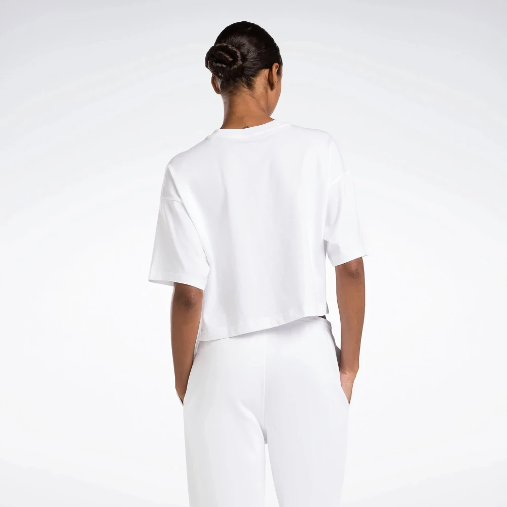 Reebok Grafisch Logo T-shirt White Dames